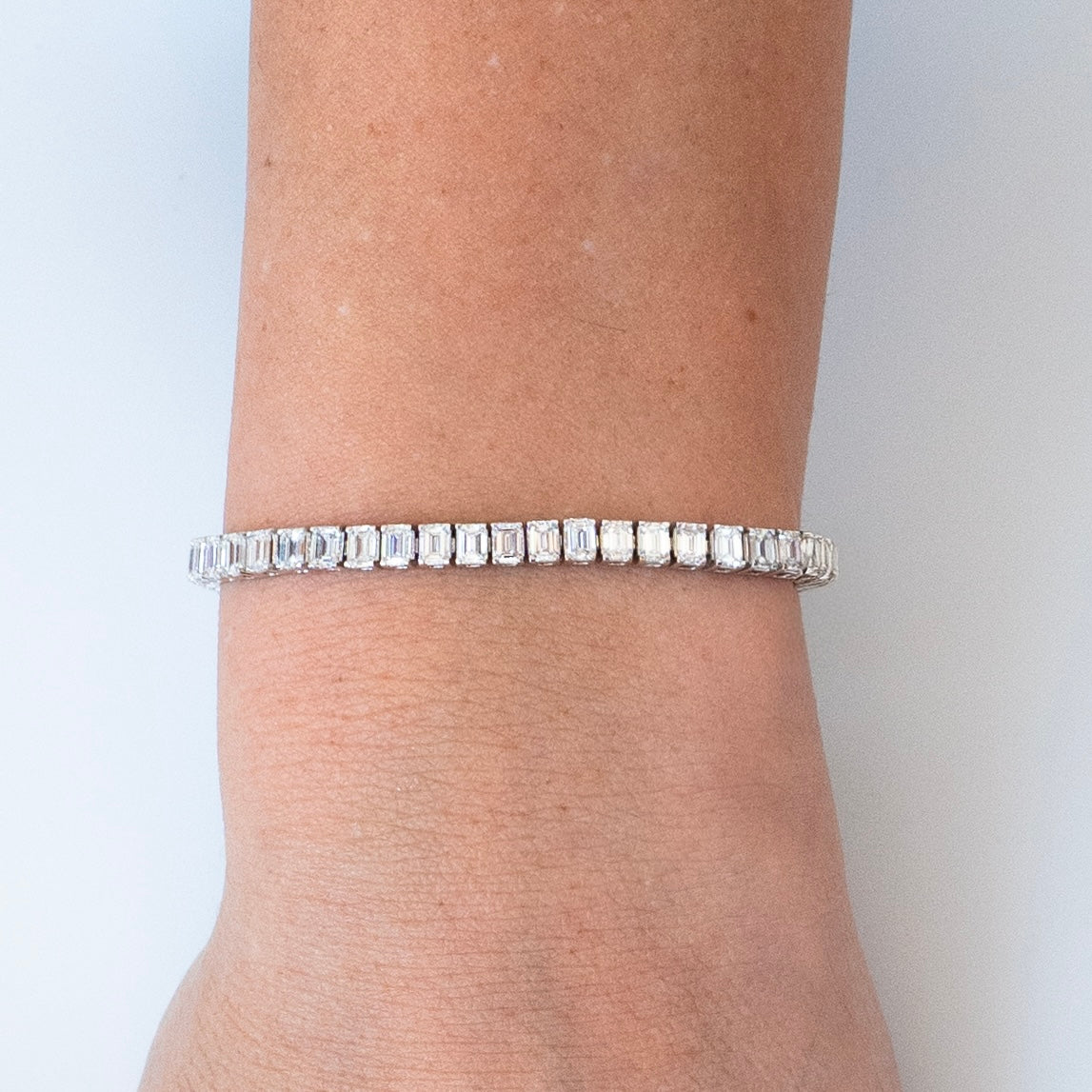 Pulseira emerald cut 7.95 quilates