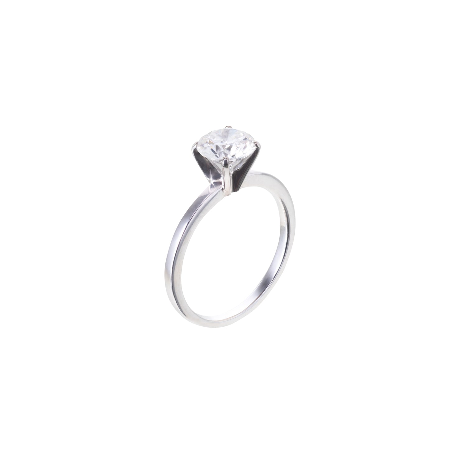 Anel solitário de diamante 1.0 quilate e 4 garras
