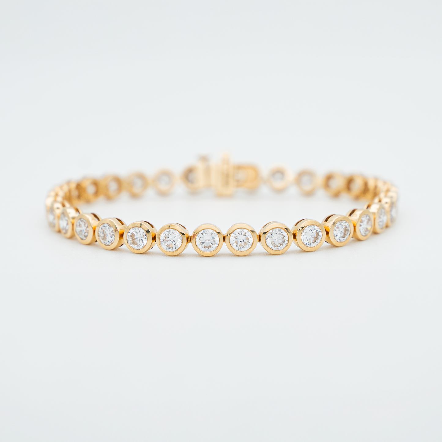 Pulseira riviera 21 pontos cada cravação inglesa (8.4ct)