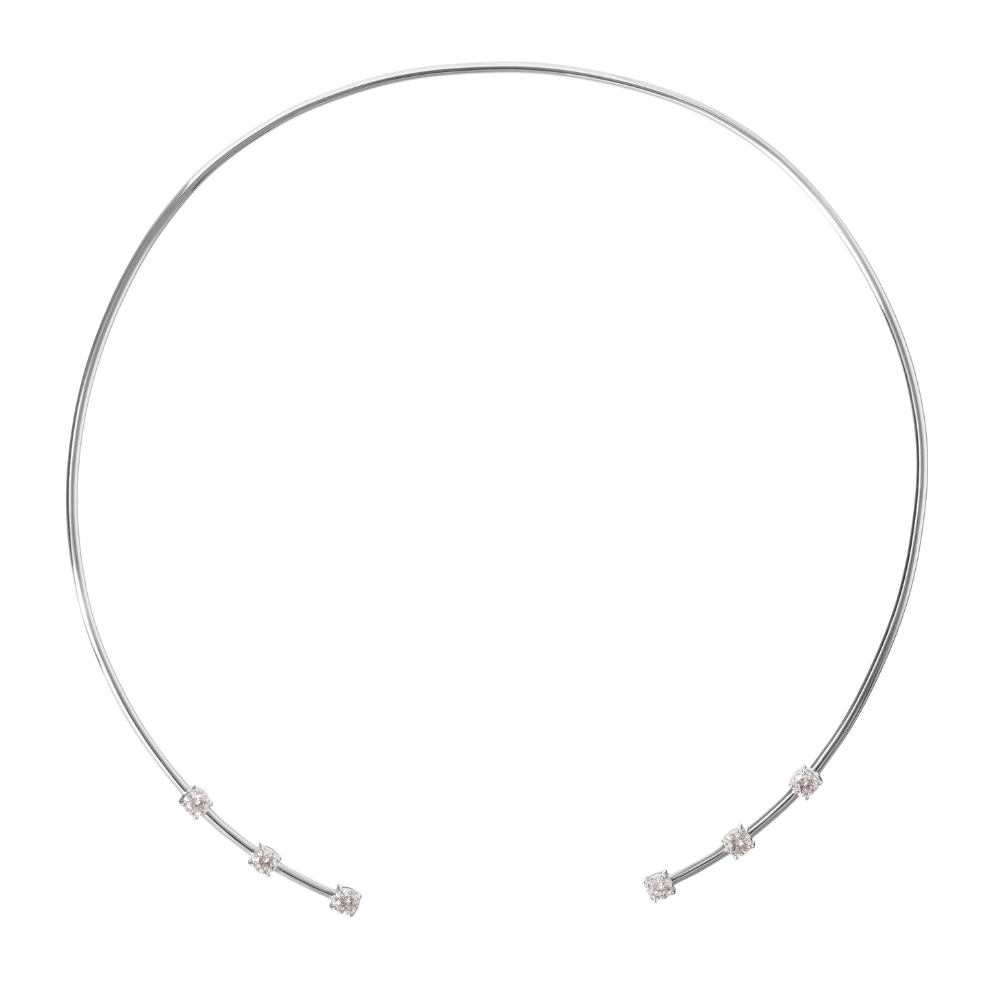 Choker com diamantes